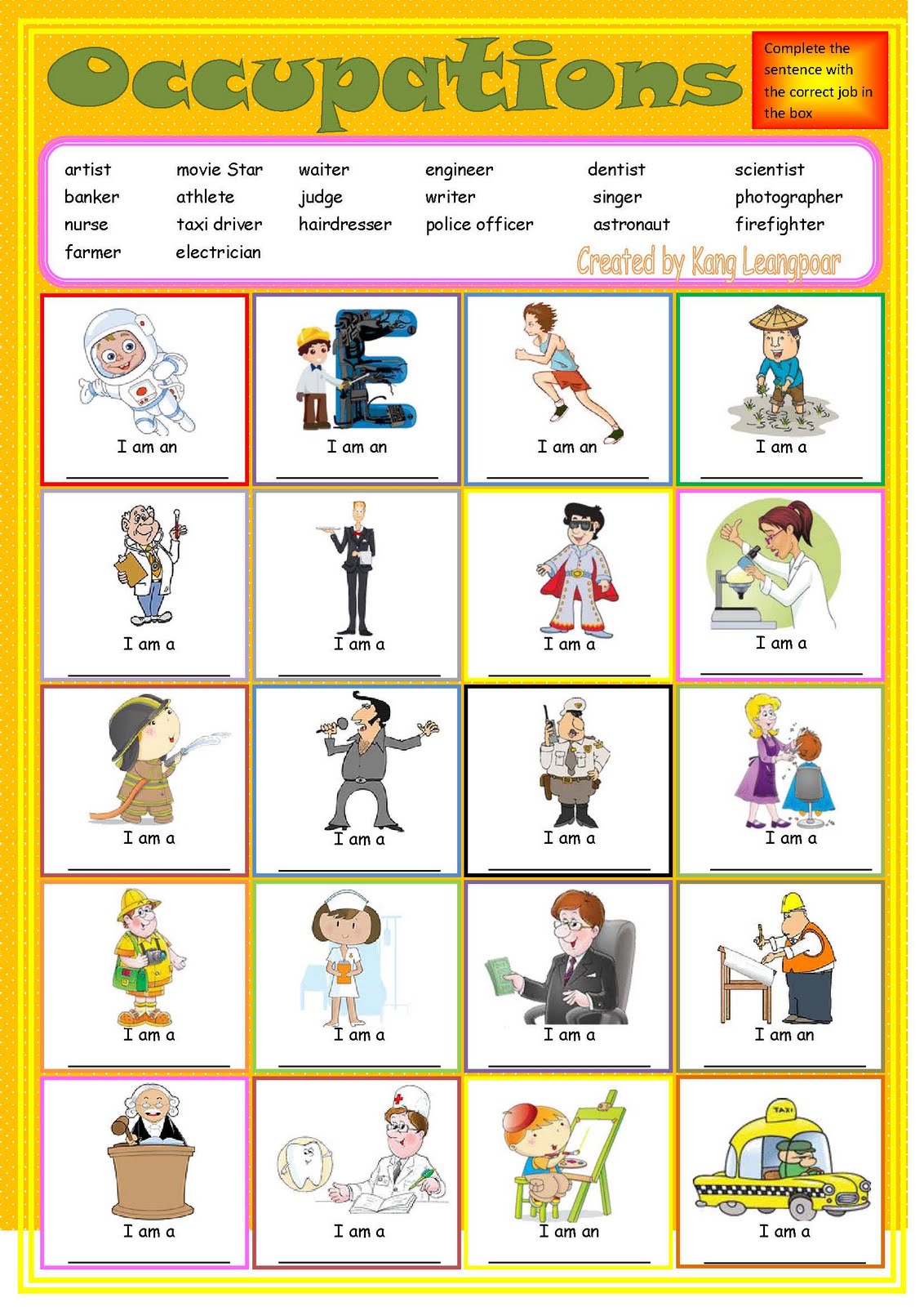 Kang Leangpoar âáá¶áá âáá¶áááá  My Esl Printable Worksheet